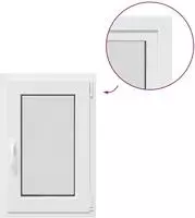 vidaXL Kellerfenster Innenseite Farbe Wei&szlig; RISOR 60 x 70 cm