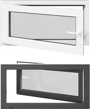 vidaXL RISOR Kellerfenster Kipp-Dreh anthrazit 100x50cm (42047291)