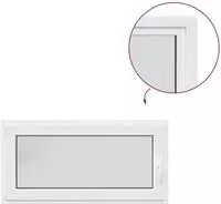 vidaXL Kellerfenster Innenseite Farbe Wei&szlig; RISOR 120 x 50 cm