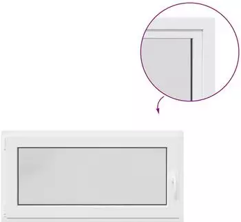 vidaXL RISOR Kellerfenster 120x50cm, PVC und Glas (42047905)