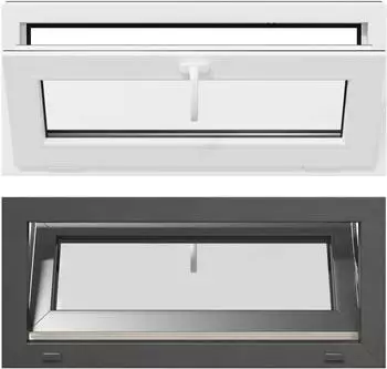 vidaXL RISOR Kellerfenster 90x40cm PVC und Glas, anthrazit (42047305)