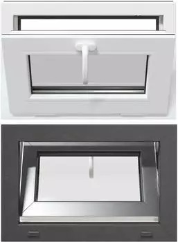 vidaXL Risor Kellerfenster 60x40cm PVC anthrazit (42047304)
