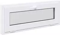 vidaXL Kellerfenster Innenseite Farbe Wei&szlig; RISOR 110 x 40 cm