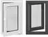 vidaXL RISOR Kellerfenster anthrazit 60x80cm PVC und Glas (42047314)