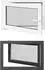 vidaXL RISOR Kellerfenster PVC/Glas anthrazit 90x70cm (42047289)