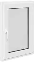 vidaXL Kellerfenster Innenseite Farbe Wei&szlig; RISOR 60 x 100 cm