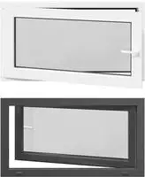 vidaXL Kellerfenster Innenseite Farbe Wei&szlig; RISOR 110 x 70 cm