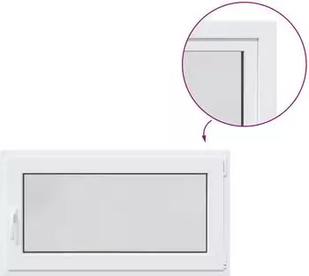 vidaXL Kellerfenster RISOR 110x55cm PVC und Glas (42047934)