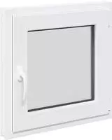 vidaXL Kellerfenster Innenseite Farbe Wei&szlig; RISOR 60 x 60 cm