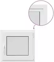 vidaXL Kellerfenster Innenseite Farbe Wei&szlig; RISOR 60 x 50 cm