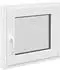 vidaXL RISOR Kellerfenster weiß, PVC und Glas, 60x50cm (42047814)
