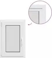 vidaXL Kellerfenster Innenseite Farbe Wei&szlig; RISOR 50 x 70 cm