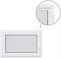 vidaXL Kellerfenster Innenseite Farbe Wei&szlig; RISOR 90 x 55 cm
