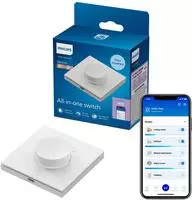 Philips WiZ Smart Dial Switch &ndash; Kabelloser Drehschalter mit Dimmfunktion,