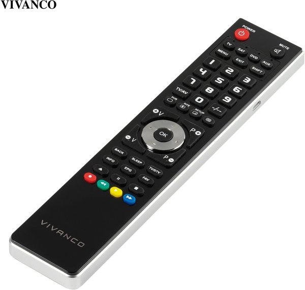 Vivanco UR 40 USB Fernbedienung DTV, DVD/Blu-ray, DVDR-HDD, DVR, TV, VCR Drucktasten