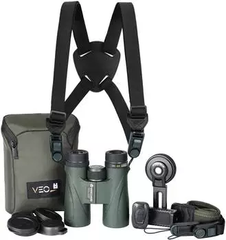 Vanguard Veo ED 8x42 Fernglas-Kit mit Tragegurt und Smartphone-Adapter (Veo ED 8420BDL)