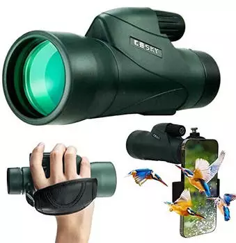 Weishuo Monokular 10-30x50 - HD Teleskop Wasserdicht Mit Stativ & Handyhalter