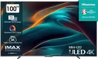 Hisense 20012813, Hisense U7KQ 100U7KQ 100 Zoll Mini LED ULED 4K UHD Smart TV, 2,54 m