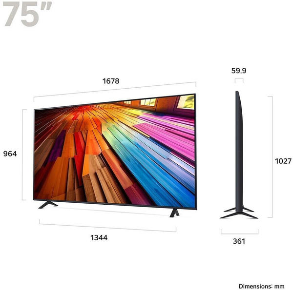 Features & Display LG 75UT80006LA