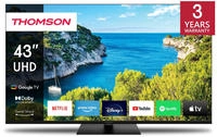 Thomson 43 Zoll (109cm) 4K Ultra HD Smart Google TV, Wi-Fi, Dolby Audio, HDR10,