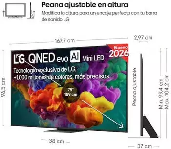 LG 75QNED86B6B – LG 75QNED86B6B vereint mehrere Anschlussoptionen für vielseitige Nutzung