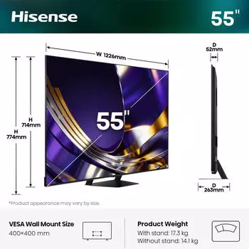 Hisense 55U79S Pro – Hisense 55U79S Pro – Smarter 4K-Fernseher mit durchdachtem Streaming-Komfort