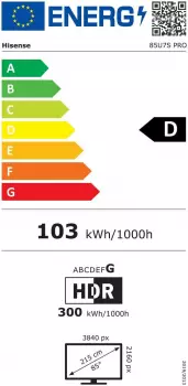 Hisense 85U7S PRO (85 Zoll) – Mini-LED Hintergrundbeleuchtung für differenzierte Bilddarstellung