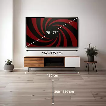 Hisense 75U7DS Pro (75 Zoll) – Hisense 75U7DS Pro (75 Zoll) mit Dolby Atmos für kraftvollen Raumklang