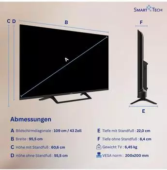 Smarttech 43QG06V – Smarttech 43QG06V vereint Google TV mit QLED-Technologie