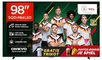 TCL LED-Fernseher "98Q7D Pro" 248 cm/98 &Prime; SQD-Mini LED, AiPQ Prozessor,ONKYO 2.1,