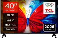 TCL Smart TV QLED 40S5L, 100 cm, Full HD, Smart Android TV, Class F, Model 2026