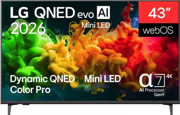 LG QNED evo MiniLED AI 43QNED81B6C