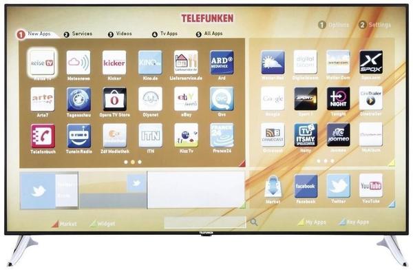 Telefunken LED-Fernseher 165 cm 65 Zoll L65F249N3CW EEK A DVB-T, DVB-C, DVB-S, Full HD, Smart TV, WL