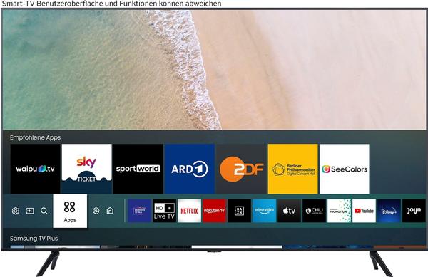 4K-Fernseher Bedienung & Bewertungen Samsung GU50TU7079