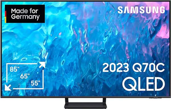 Samsung gq55q60cau qled tv (flat, 55 zoll / 138 cm, uhd 4k, smart