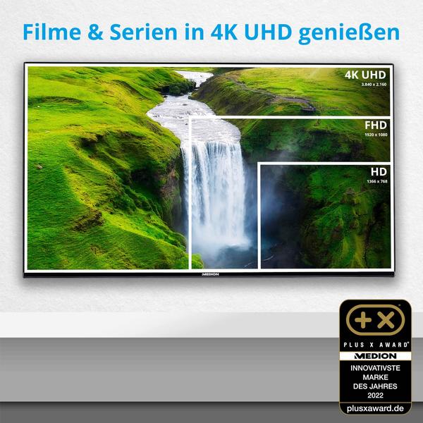 4K-Fernseher Features & Sound Medion LIFE X14333