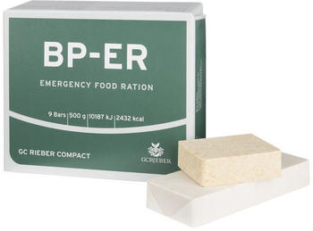 GC Rieber Compact BP ER Elite Emergency Food Not-Rationspackung mit 9 Riegeln (500g) GC Rieber Compact BP ER Elite Emergency Food Not-Rationspackung mit 9 Riegeln (500g)