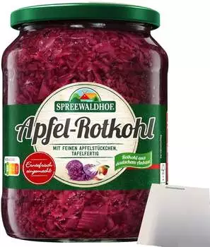 Spreewaldhof Apfel-Rotkohl mit feinen Apfelstückchen Spreewaldhof Apfel-Rotkohl mit feinen Apfelstückchen