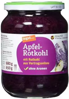 Tegut Apfel-Rotkohl