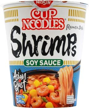 Nissin Cup Noodles Shrimps Soy Sauce 8x65g