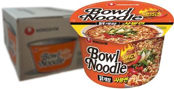 Nong Shim Instant Bowl Noodle Chicken scharfe 12x100g