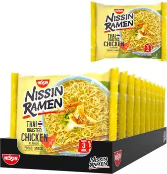 Nissin Ramen Thai Gebratenes Huhn 10x65 g
