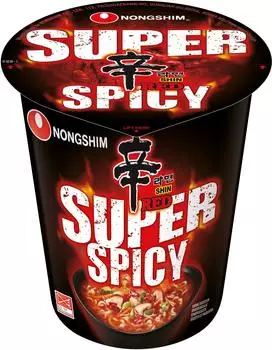 Nong Shim Nongshim Red Super Scharfe Nudeln (Becher) 68g