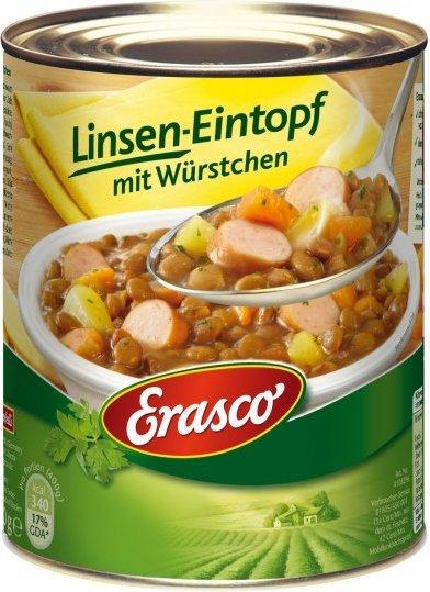 Erasco Linsen-Eintopf mit Würstchen (800g)