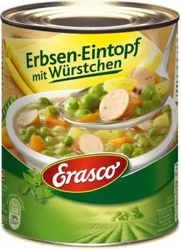 Erasco Erbsen-Eintopf mit Würstchen