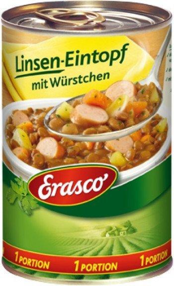 Erasco Linsen-Eintopf mit Würstchen (400g)