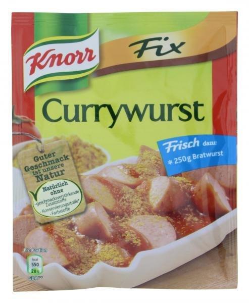 Knorr Fix für Currywurst