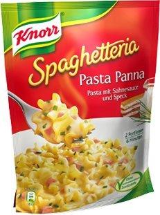 Knorr Spaghetteria Pasta Panna mit Sahnesauce und Speck