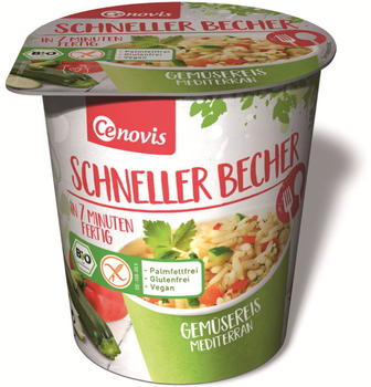 Cenovis Schneller Becher Gemüsereis Mediterran Instant 70g