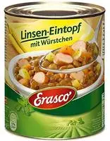 Erasco Linsen-Eintopf mit W&uuml;rstchen ( 800g) (6er Pack) In rund 5 Minuten fertig &ndash;
